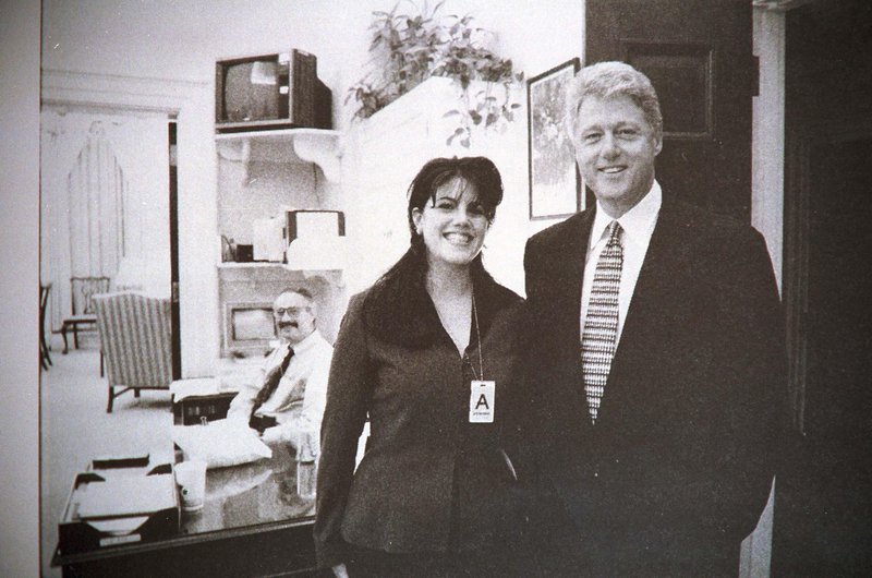 Monica Lewinsky in Bill Clinton v devetdesetih.