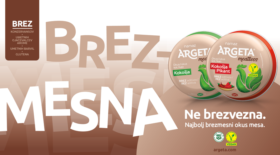 Argeta predstavlja najbolj brezmesni okus mesa (foto: promocijska fotografija)
