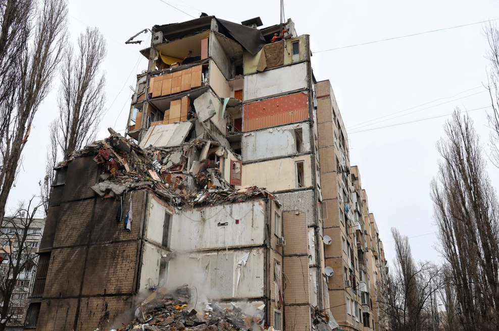 Rusi napadli ukrajinsko mesto med obiskom grškega premierja (ni bilo časa, da bi poiskali zaklonišče) (foto: Profimedia)