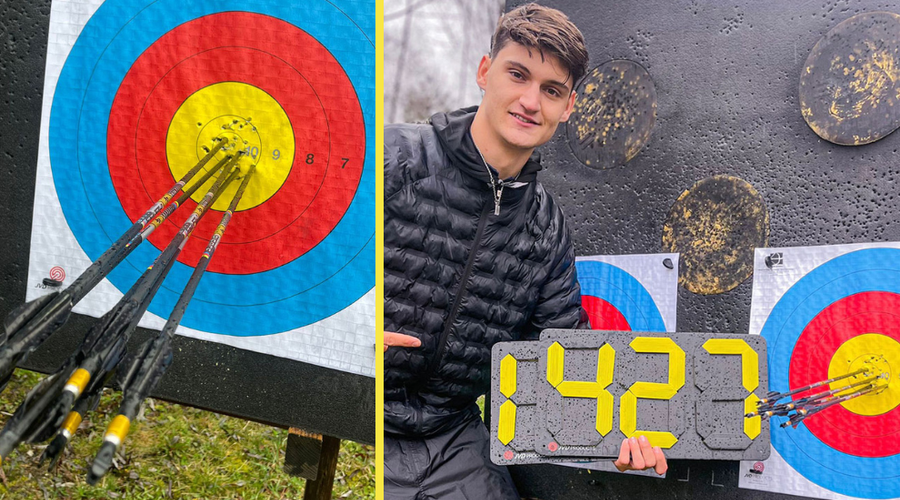Izjemen uspeh za slovensko lokostrelstvo: Tim Jevšnik postal novi svetovni rekorder (foto: posnetek zaslona/X  World Archery)