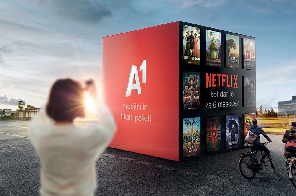 A1 Slovenija je prvi telekomunikacijski ponudnik na trgu z Netflixom v svoji ponudbi (foto: arhiv naročnika)
