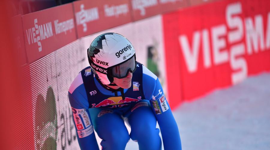 Avstrijska četverica na vrhu Trondheima, Peter Prevc peti (foto: Bobo)
