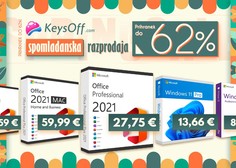 Originalna različica sistema Windows 11 za 13,66 € in Microsoft Office 2021 za 27,75 € na Keysoff!