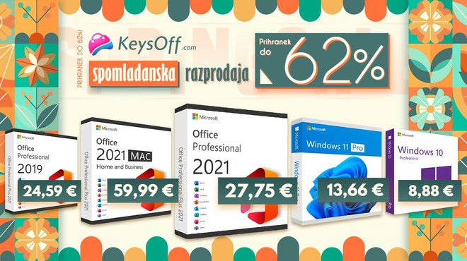 Originalna različica sistema Windows 11 za 13,66 € in Microsoft Office 2021 za 27,75 € na Keysoff! (foto: arhiv naročnika)