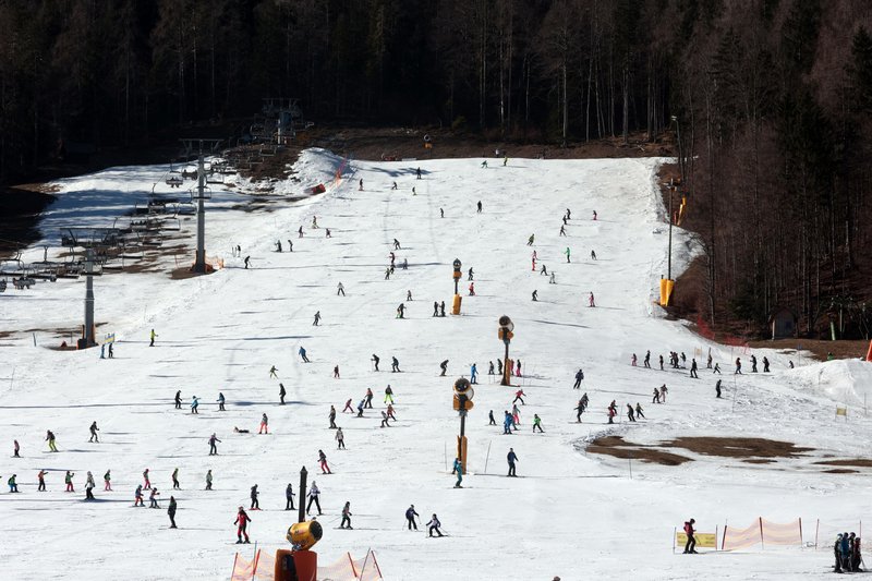 Kranjska Gora februarja.