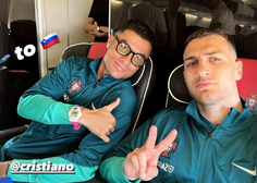 Cristiano Ronaldo prispel v Slovenijo! Na letališču ga je pričakala skupina oboževalcev