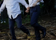 Ste že videli fotografije francoskega in brazilskega predsednika? "Poročila se bosta v Amazoniji in imela medene tedne v Parizu"
