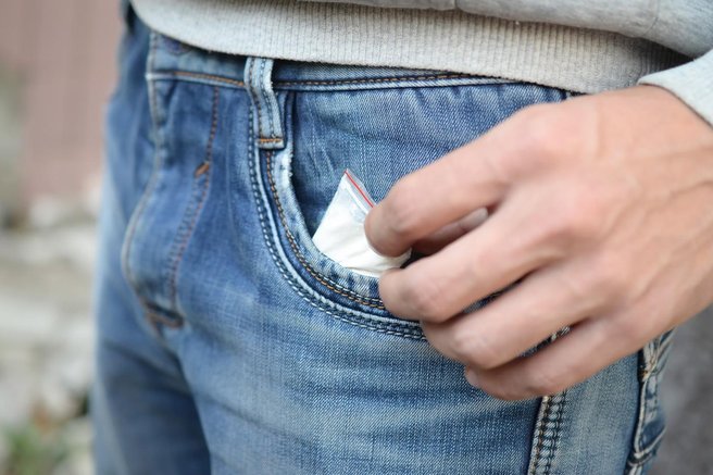 kokain droga prah vrečka