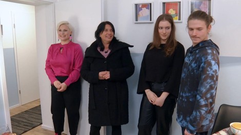 Delovna akcija: Jan in Lia nad novim stanovanjem navdušena, z njima se je veselila tudi mama