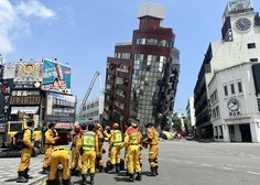Potres na Tajvanu terjal več smrtnih žrtev, številni še vedno ujeti v zgradbah