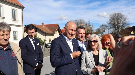 Janez Janša na obisku v Središču ob Dravi