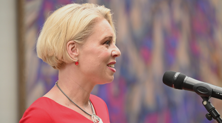 Urška Klakočar Zupančič na družbenem omrežju z objavo požela velik odziv (foto: Žiga Živulovič jr./Bobo)
