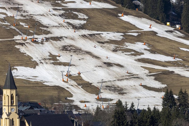 Katastrofalne razmere med zimskimi počitnicami v Nemčiji, Saška, 18. 2. 2024.