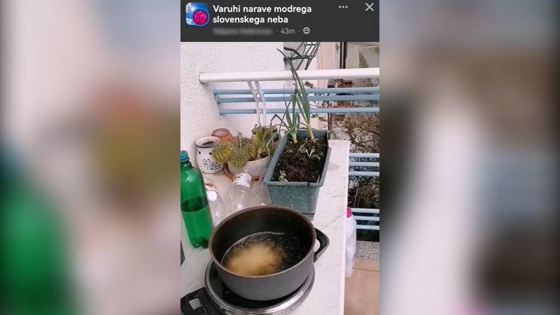 Slovenka se je v videu na Facebooku pohvalila, da kuha že peti liter kisa.