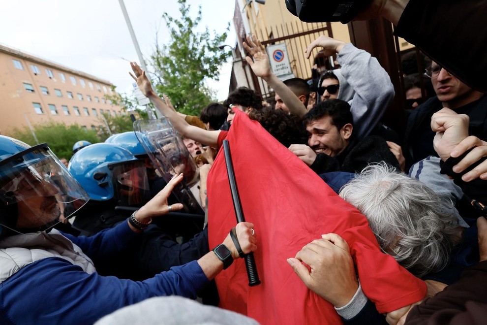 izrael, protest, italija