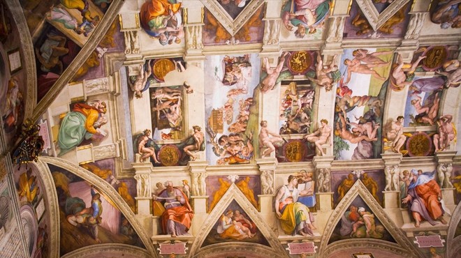 Michelangelova poslikava (foto: Profimedia)