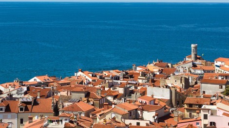 piran obala slovenija panorama