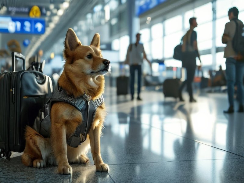 Ali svojega psa vzamete s seboj na letalo?