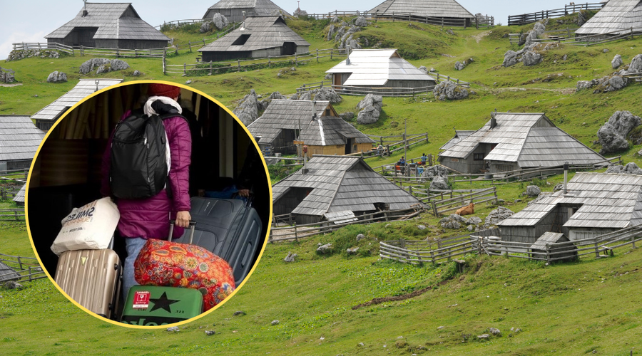 Turistka z 'neumnim' vprašanjem: na Veliko planino bi šla s potovalnimi kovčki. So jo sploh vzeli resno? (foto: Profimedia/Bobo/fotomontaža)