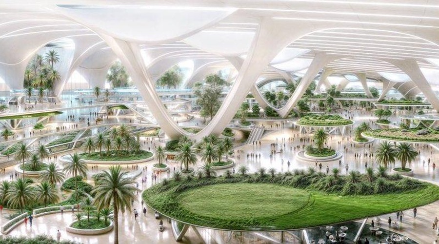 Neverjeten dubajski projekt: začetek gradnje največjega letališkega terminala na svetu (foto: Instagram/AlexInAir)