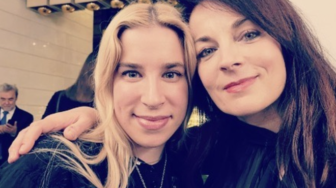 Saša Broz (desno) in Sara Haas. (foto: Instagram/sasabroz)