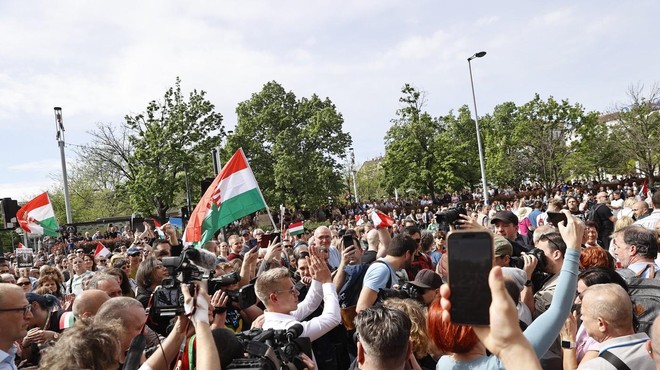 Protest na Madžarskem (foto: Profimedia)