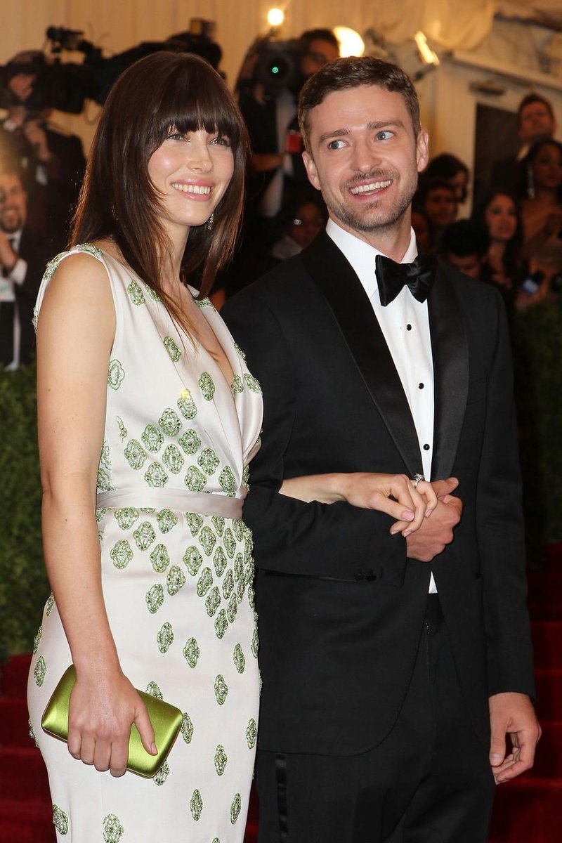 Jessica Biel in Justin Timberlake na Met Gala leta 2012