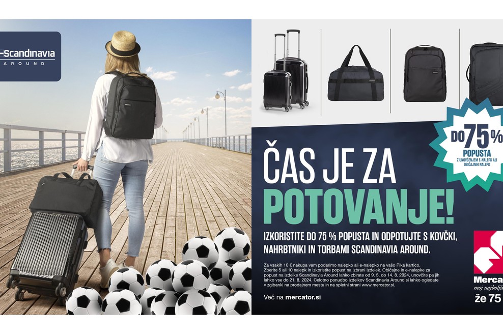 Odpotujte s kovčki Scandinavia Around kar 75 % ugodneje (foto: promocijska fotografija)