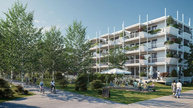 Novo gradbišče v Ljubljani: na tem mestu bo do leta 2026 zraslo 170 novih stanovanj (foto: Prva hiša)