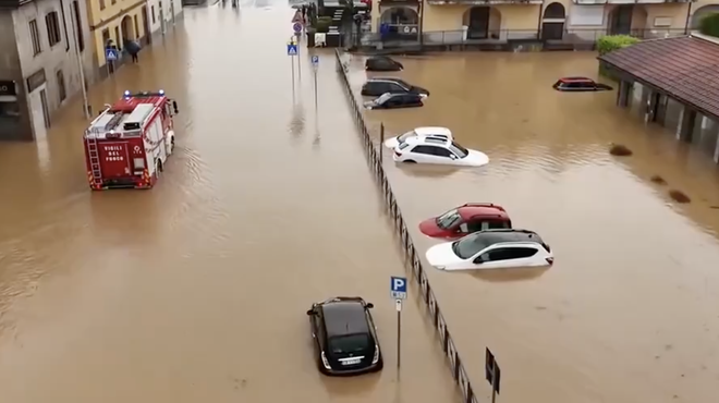 Milano prizadele obilne padavine in poplave: najhujše šele prihaja (VIDEO) (foto: Twitter/CaptainGhazi/posnetek zaslona)