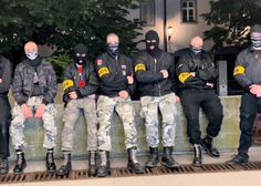 Koga ščitijo zamaskirani moški z obritimi glavami? Policija zagotavlja: Ljubljana je varno mesto!