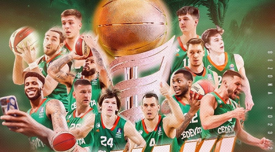 Zmaga za Ljubljančane: košarkarji Cedevite Olimpije ubranili naslov državnih prvakov (foto: Facebook/Cedevita Olimpija)