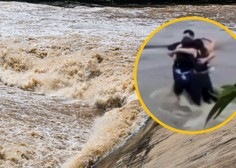 Objeli so se, nato pa jih je odnesla reka: še vedno iščejo trojico mladih, ki so izginili po hudem neurju