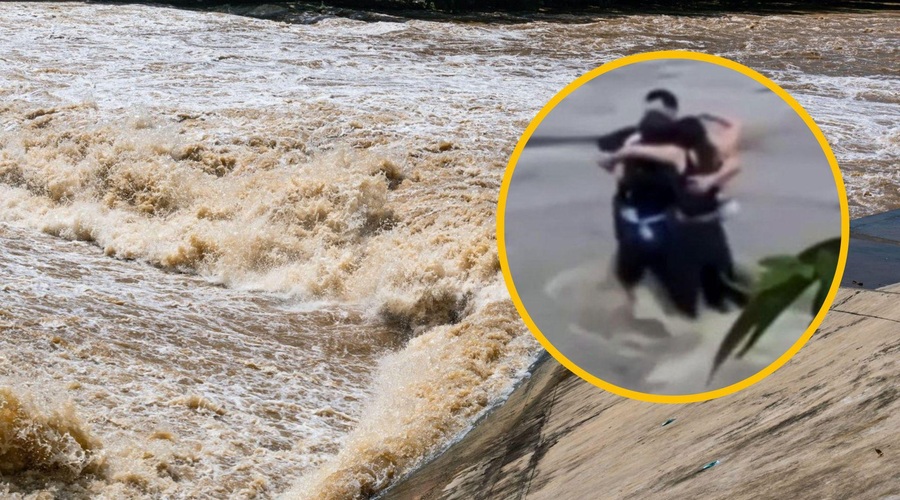 Objeti so kljubovali deroči reki, a izgubili: zdaj so odkrili truplo zadnjega pogrešanega (foto: Profimedia/Twitter/imminent_news/posnetek zaslona/fotomontaža)