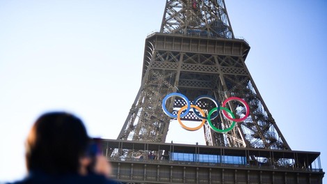 Pariz Eifflov stolp olimpijske igre krogi