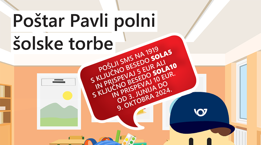 Začenja se dobrodelna akcija Pošte Slovenije in Zveze prijateljev mladine Slovenije (foto: promocijska fotografija)