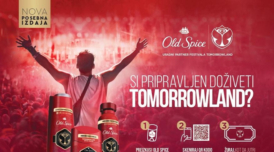 Old Spice je združil moči s festivalom Tomorrowland in se podal v svet glasbenih festivalov (foto: promocijska fotografija)