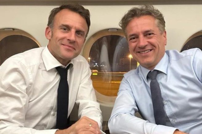 Macron, Golob, Instagram