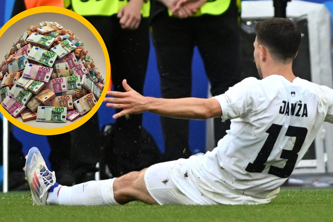 Erik Janža Euro 2024 nogomet denar
