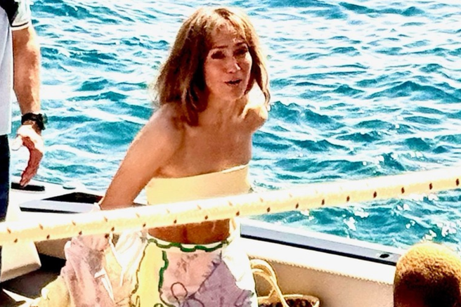 Jennifer Lopez Italija Positano počitnice