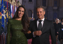 Na osrednji državni proslavi vse oči zopet usmerjene v Tino Gaber in njenega partnerja (FOTO)