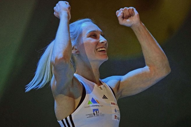 Janja Garnbret plezanje
