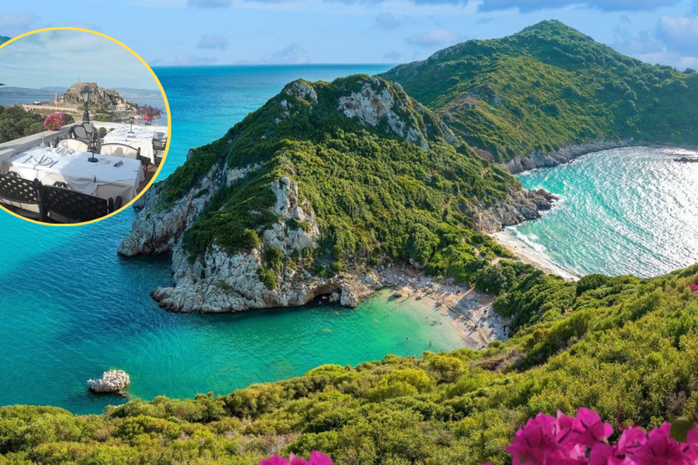 Krf plaža terasa