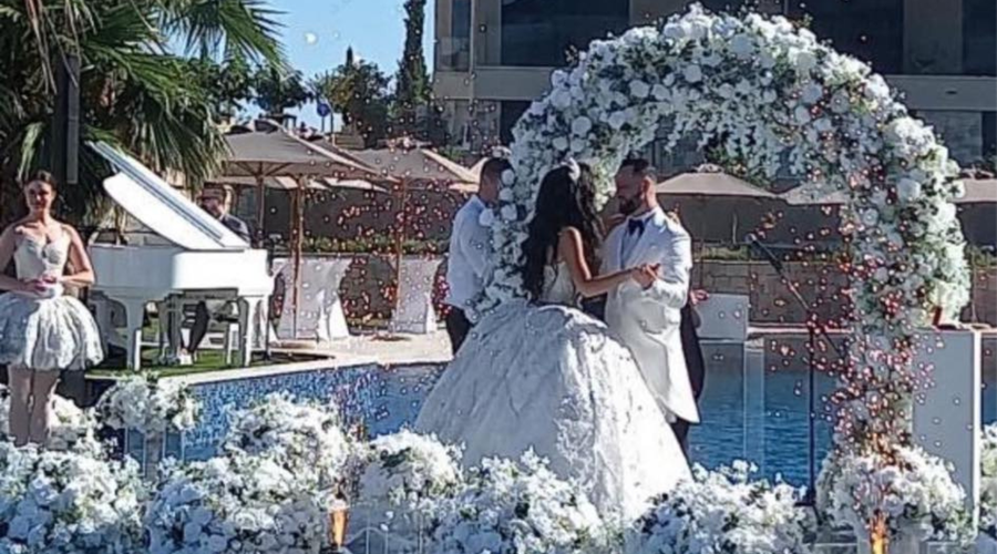 Razkošna poroka znanega Slovenca: mladoporočencema zapel znani hrvaški pevec (prišel tudi Benjamin Šeško) (foto: Instagram/pro_transfer_agency)