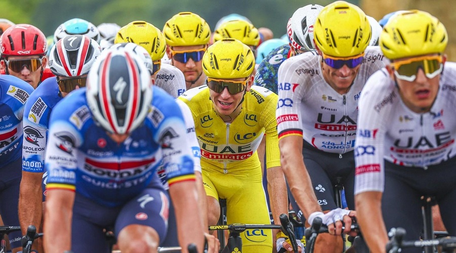 Belgijec zmagovalec desete etape Toura, kam se je uvrstil Tadej Pogačar? (foto: Profimedia)