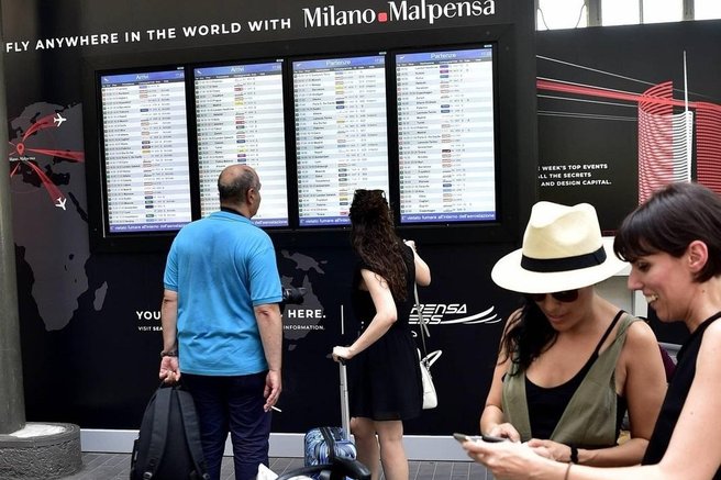 letalisce Milano potniki