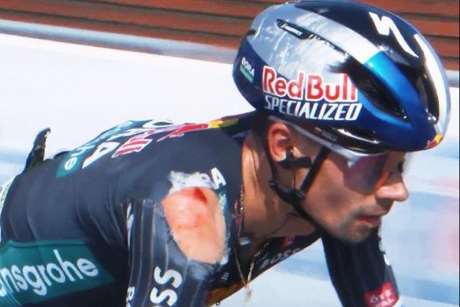 Primoz Roglic Dirka po Franciji po padcu