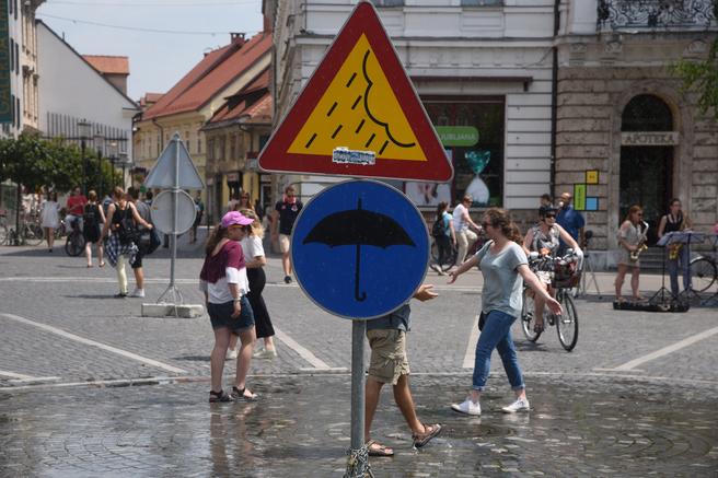 ljubljana vročina poletje