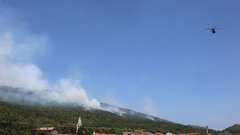 Gašenje požara na Krasu otežuje burja: električno omrežje odklopljeno, v pripravljenosti je vojska, oglasil se je Robert Golob