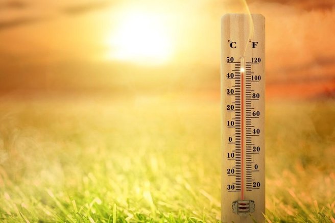 vročina poletje termometer